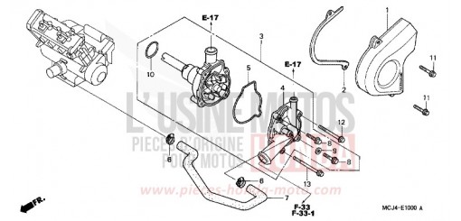 WATER PUMP CBR900RR3 de 2003
